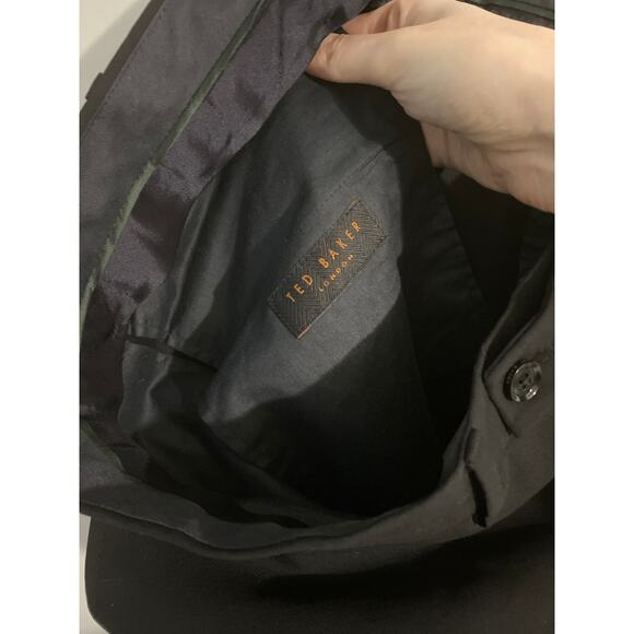 Ted Baker London dress pants men’s size 40R black 100% wool made in Italy - Picture 4 of 5